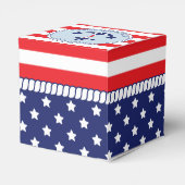 patriottisch nautisch anker Baby shower Bedankdoosjes (Achterkant)