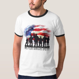 Patriottisch nooit opgeven t-shirt