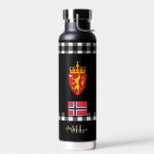 Patriottisch Noorwegen Vacuum geïsoleerd, Noorse v Waterfles (Links)