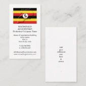 Patriottisch | OEGANDA FLAG | Foto-Visitekaartje Visitekaartje (Voorkant / Achterkant)