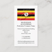 Patriottisch | OEGANDA FLAG | Foto-Visitekaartje Visitekaartje (Voorkant)