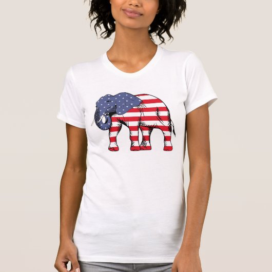 Patriottisch olifant t-shirt (Voorkant)