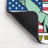 Patriottisch-Ondeelbaar-Vrijheid & Rechtvaardighei Muismat (Hoek)