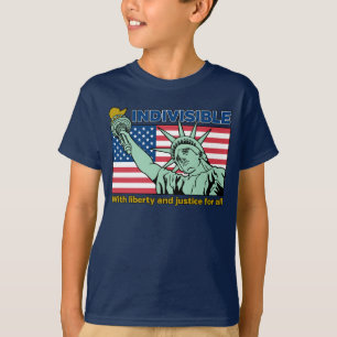 Patriottisch-Ondeelbaar-Vrijheid & Rechtvaardighei T-shirt