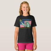 Patriottisch-Ondeelbaar-Vrijheid & Rechtvaardighei T-shirt (Voorkant volledig)