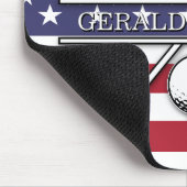 Patriottisch ontwerp Amerikaanse vlag Muismat (Hoek)