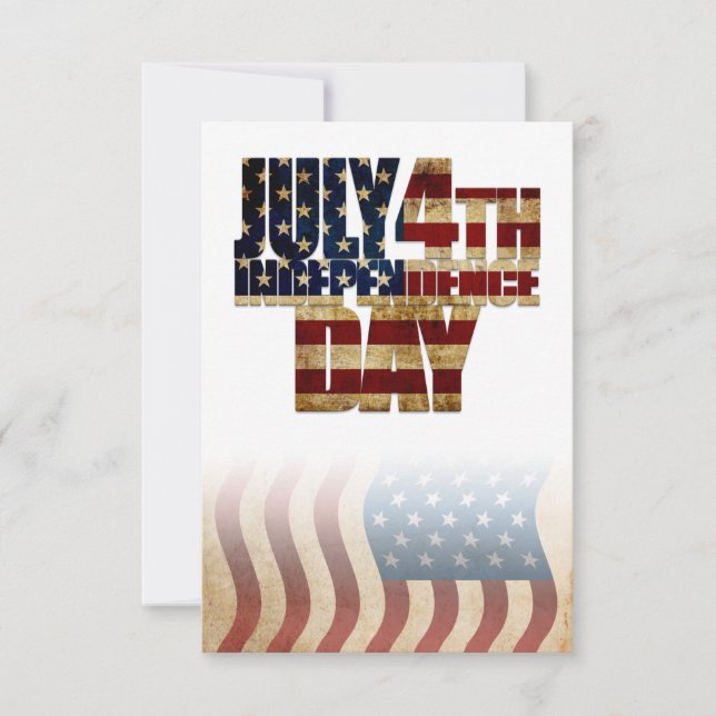 Patriottisch ontwerp van de vlag op 4 juli (Voorkant)
