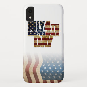 Patriottisch ontwerp van de vlag op 4 juli Case-Mate iPhone case
