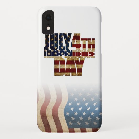 Patriottisch ontwerp van de vlag op 4 juli Case-Mate iPhone case (Achterkant)