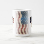 Patriottisch ontwerp van de vlag op 4 juli koffiemok (Center)