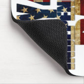 Patriottisch ontwerp van de vlag op 4 juli muismat (Hoek)