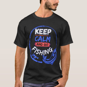Patriottisch ontwerp voor het vissen op baars met t-shirt