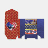 Patriottisch ontworpen partijvoordeel en cadeaudoo bedankdoosjes (Uitgevouwen)