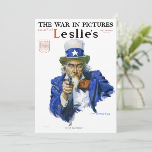  patriottisch oom Sam Magazine Hoesje Art (Staand voorkant)