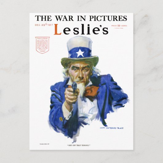  patriottisch oom Sam Magazine Hoesje Art Briefkaart (Voorkant)