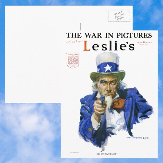  patriottisch oom Sam Magazine Hoesje Art Briefkaart