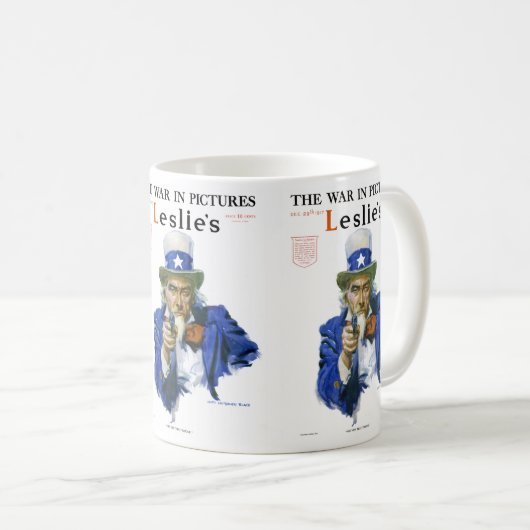  patriottisch oom Sam Magazine Hoesje Art Koffiemok (Voorkant rechts)