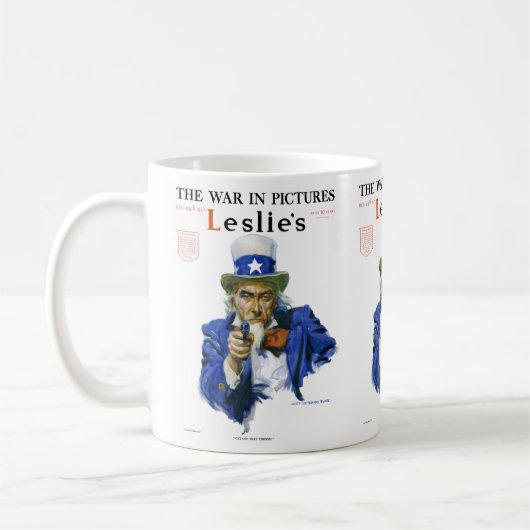  patriottisch oom Sam Magazine Hoesje Art Koffiemok (Links)