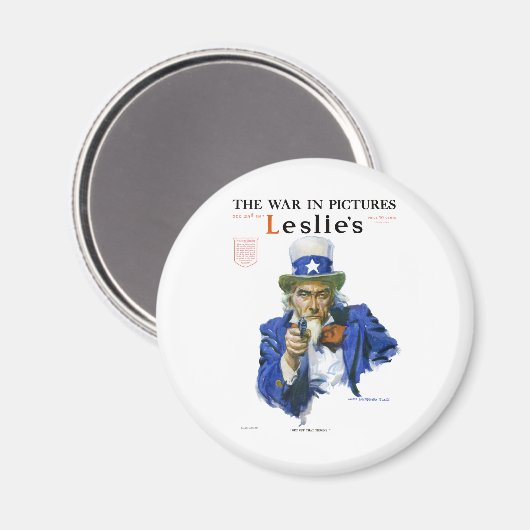  patriottisch oom Sam Magazine Hoesje Art Magneet (Voorkant / Achterkant)