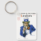  patriottisch oom Sam Magazine Hoesje Art Sleutelhanger (Voorkant)