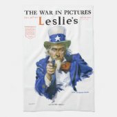 patriottisch oom Sam Magazine Hoesje Art Theedoek (Verticaal)