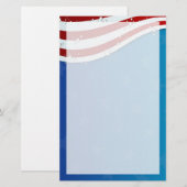 patriottisch op 4 juli briefpapier (Voorkant / Achterkant)