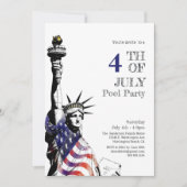 Patriottisch op 4 juli kaart (Voorkant)