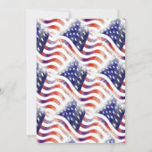 Patriottisch op 4 juli kaart (Achterkant)