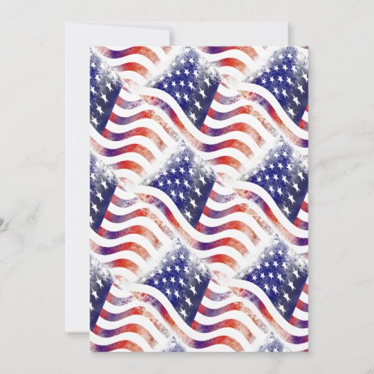 Patriottisch op 4 juli kaart (Achterkant)