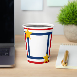 Patriottisch op 4 juli papieren bekers
