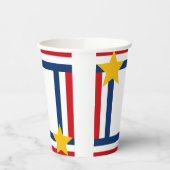 Patriottisch op 4 juli papieren bekers (Links)