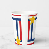 Patriottisch op 4 juli papieren bekers (Rechts)