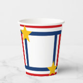Patriottisch op 4 juli papieren bekers (Voorkant)