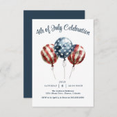 Patriottisch op 4 juli save the date (Voorkant / Achterkant)