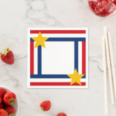 Patriottisch op 4 juli servet (Insitu)