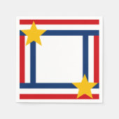 Patriottisch op 4 juli servet (Voorkant)