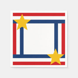 Patriottisch op 4 juli servet