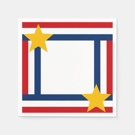 Patriottisch op 4 juli servet (Voorkant)