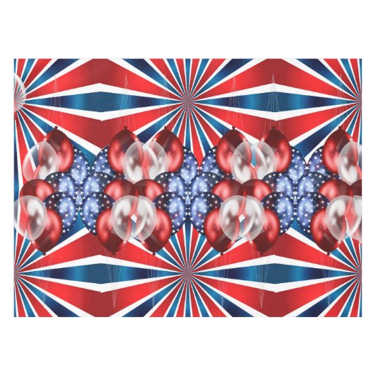 Patriottisch op 4 juli tafelkleed (Voorkant (Horizontaal))