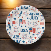 Patriottisch op 4 juli 🇺🇸 | Vuurwerk, sterren en Papieren Bordje