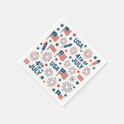 Patriottisch op 4 juli 🇺🇸 | Vuurwerk, sterren en Servet (Hoek)