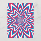 Patriottisch op Art Flower Briefkaart (Voorkant)