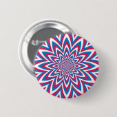 Patriottisch op Art Flower Ronde Button 5,7 Cm (Voorkant /achterkant)