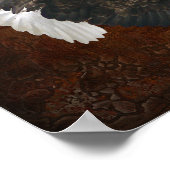 Patriottisch origineel gedicht Amerikaanse vlag Poster (Hoek)