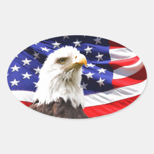 Patriottisch Ovale Sticker