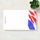 Patriottisch overzicht Post it Note Pad Shoping Li (Kantoor)