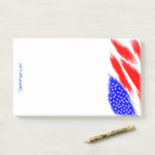 Patriottisch overzicht Post it Note Pad Shoping Li (Op bureau)