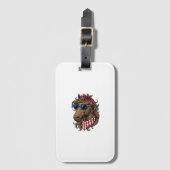Patriottisch paard hoofd vector shirt ontwerp_1 bagagelabel (Voorkant (verticaal))