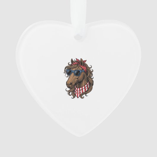 Patriottisch paard hoofd vector shirt ontwerp_1 ornament (voorkant)
