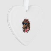 Patriottisch paard hoofd vector shirt ontwerp_1 ornament (voorkant)